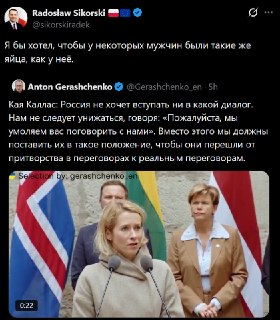 Глава МИД Польши Сикорский прокомментировал позицию главы дипломатии ЕС по переговорам с РФ