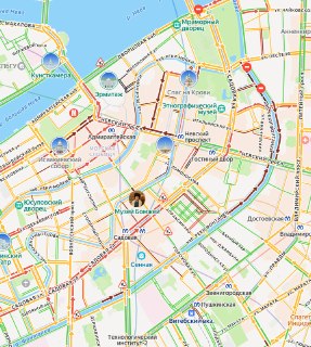 Поломка светофора на пересечении Фонтанки и Невского создала пробки в центре Петербурга