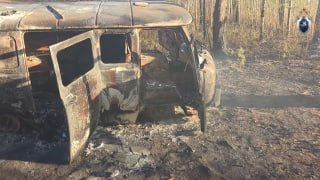 Трое рыбаков погибли в сгоревшем автомобиле в лесу ХМАО