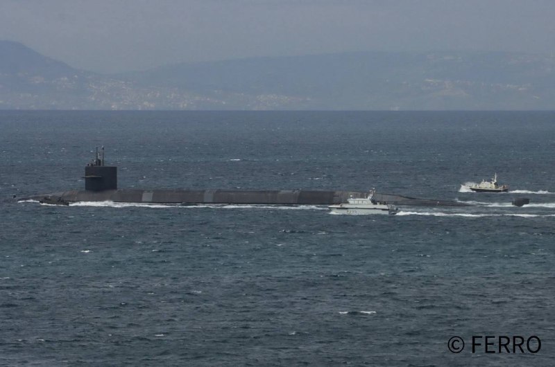 Американская ПЛАРБ SSBN 732 Alaska покинула Гибралтар и направилась в Средиземное море