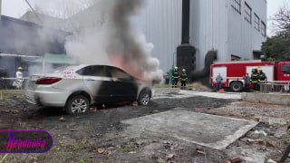 Китайская компания показала испытания противопожарного одеяла