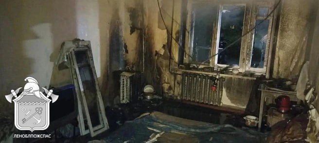 Пожар в Приозерске привел к эвакуации двух десятков человек