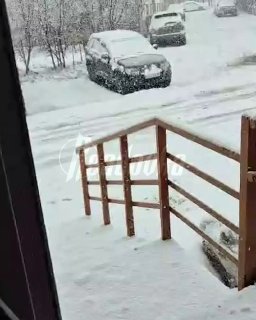 Магадан накрыла майская метель