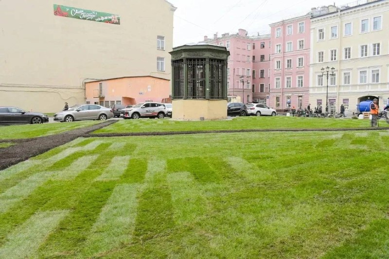 В Петербурге на месте бывших торговых павильонов появится сквер