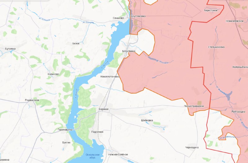 Сообщение о взятии Боровой в Харьковской области