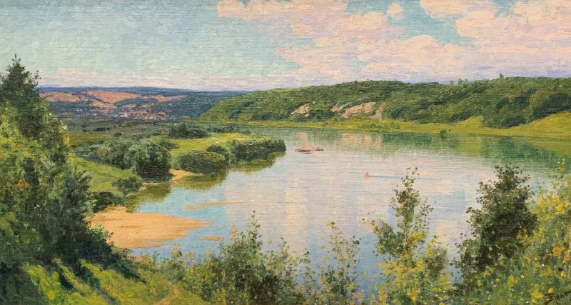 Картина Василия Поленова «Ока. Летний день» из собрания Третьяковской галереи
