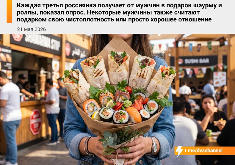 Треть россиянок получают в подарок еду вместо традиционных презентов