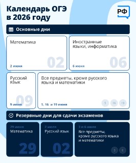 Определены сроки проведения основного периода ОГЭ для девятиклассников