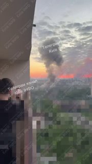 Прилеты ракет и БПЛА «Герань» по Киеву