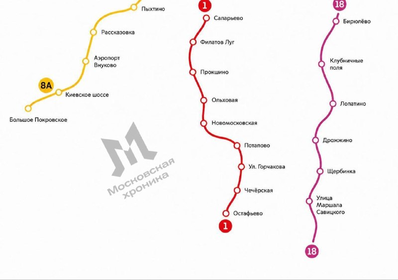 Три ветки метро продлят в Новой Москве и на юге Подмосковья