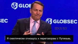 Глава МИД Польши Сикорский отказался вести диалог с Путиным