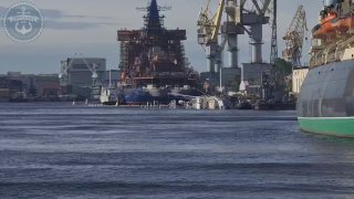 В Санкт-Петербурге началась подготовка к подъему полузатопленного буксира «Капитан Ушаков»
