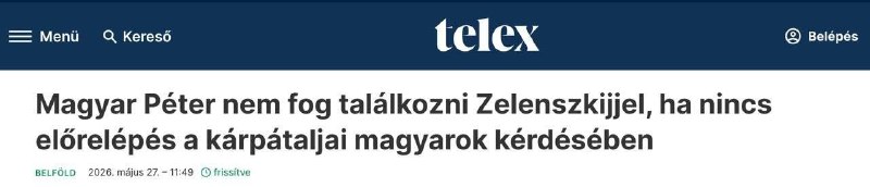 Венгрия выдвинула условия для встречи Мадьяра с Зеленским
