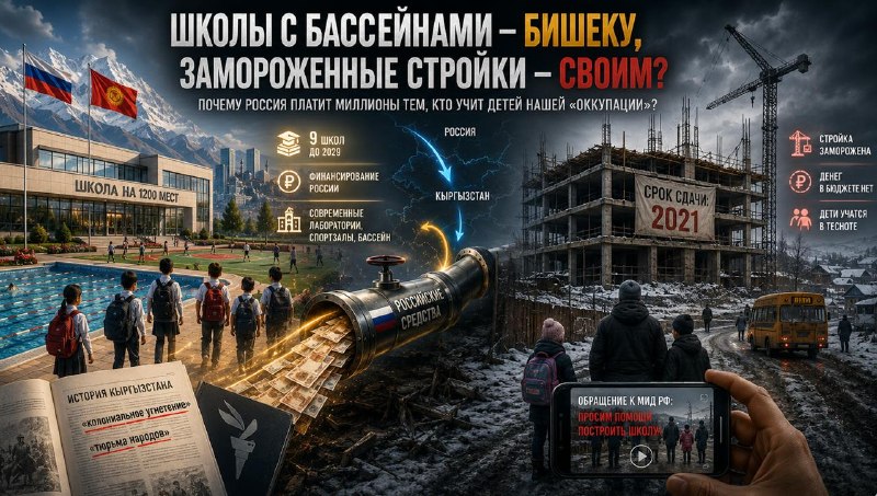Споры вокруг финансирования школ в Киргизии и учебных программ истории