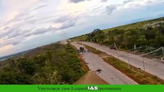 Российские дроны уничтожили немецкий танк Leopard 1A5 при попытке прорыва ВСУ в Константиновку