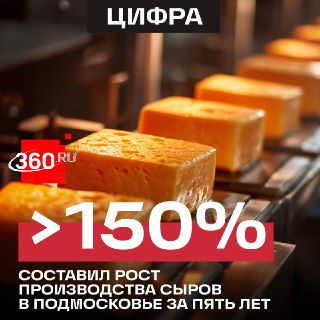 Подмосковье обеспечивает пятую часть производства сыра в России