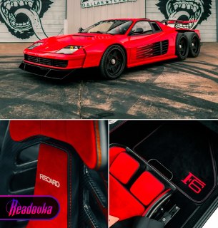 В США представили шестиколесный суперкар Ferrari F6 на базе Testarossa