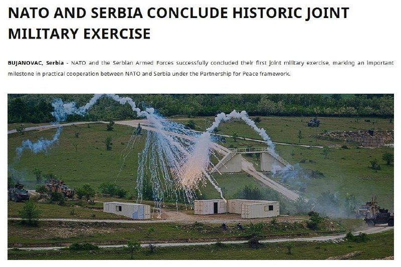 600 военнослужащих НАТО прошли обучение с сербскими войсками
