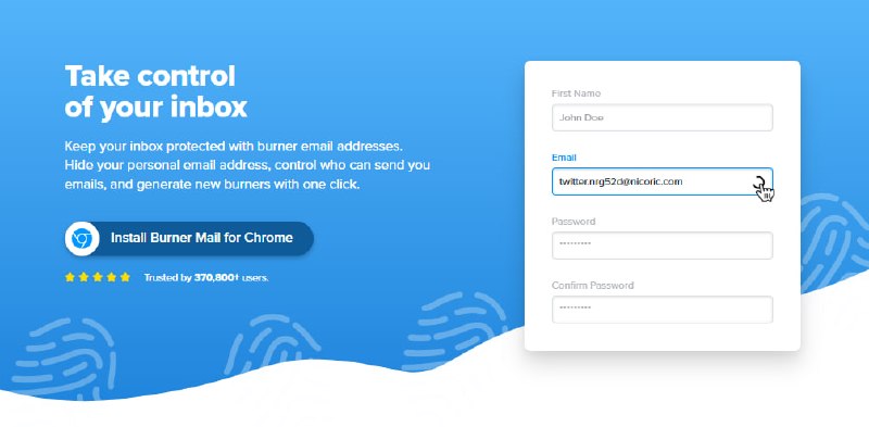 Найдено расширение Burner Emails для создания временных email-адресов в Chrome