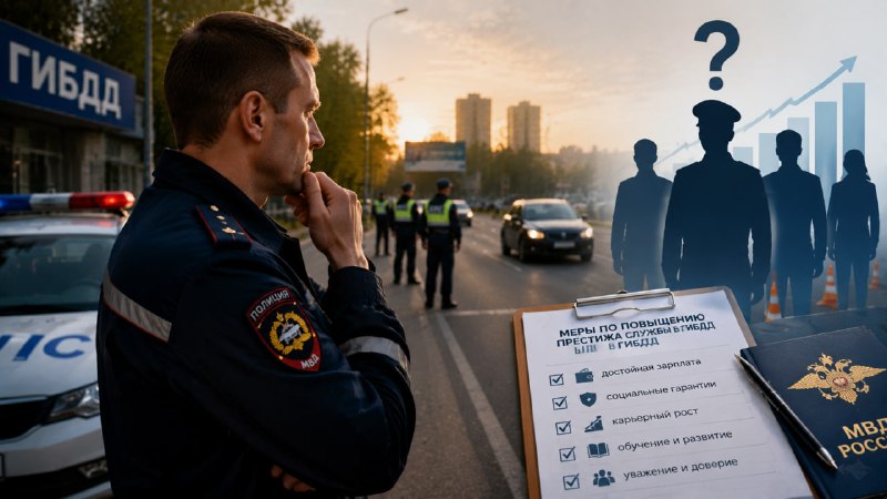 В России планируют повысить престиж службы в ГИБДД из-за массовых увольнений