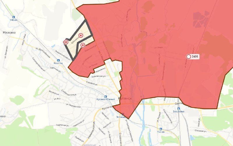 Расширение присутствия войск в северо-западной части Купянска