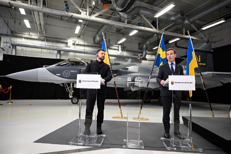 Швеция передаст Украине истребители Gripen в рамках нового пакета военной помощи