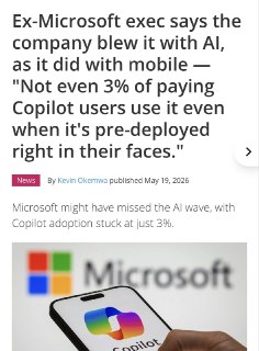 Бывший руководитель Microsoft раскритиковал компанию за провал в сфере ИИ