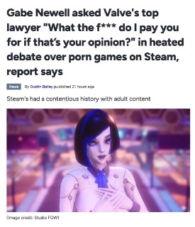 Гейб Ньюэлл защищает Steam от цензуры