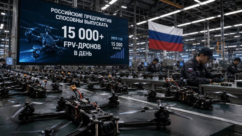 Денис Мантуров сообщил о возможности производства более 15 тыс. FPV-дронов в день в РФ
