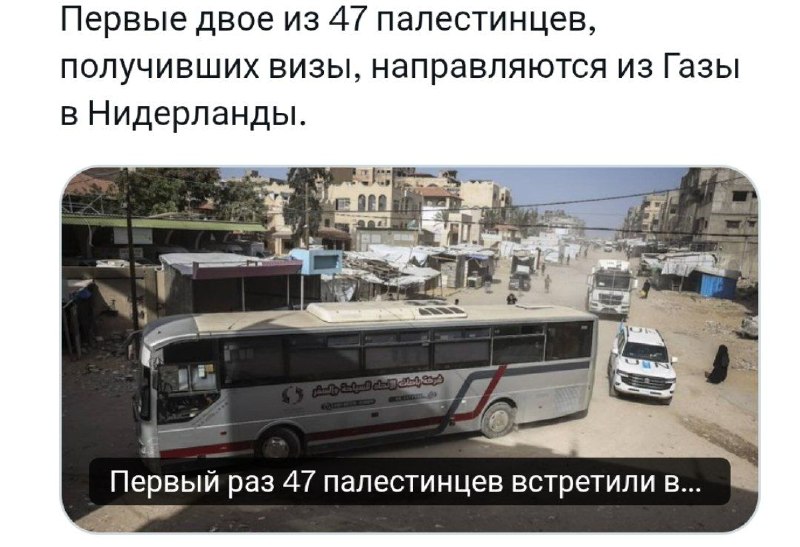 Европа начинает принимать первых палестинцев из Газы