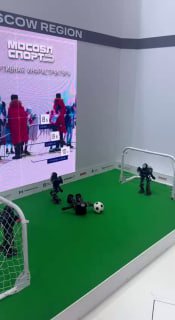 Робофутбол на стенде Московской области на ПМЭФ-2026