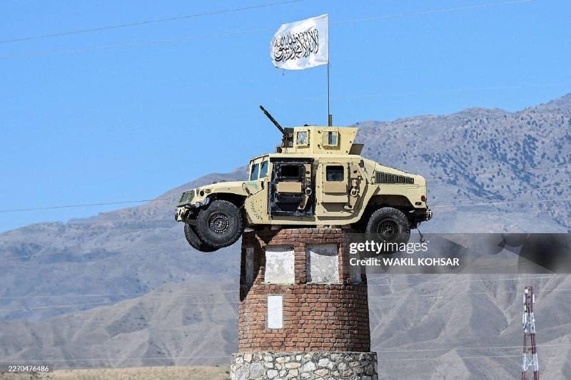 Появились новые кадры зенитной установки на базе HMMWV у Талибана