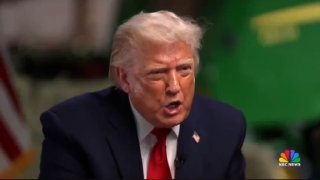 Трамп ответил на вопрос о войне с Ираном в интервью NBC