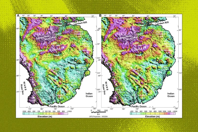 Под льдами Антарктиды обнаружена гигантская геологическая структура