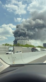 На северо-востоке Москвы произошел огромный пожар