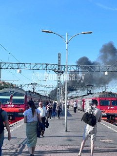 К Финляндскому вокзалу в Петербурге съехались экстренные службы