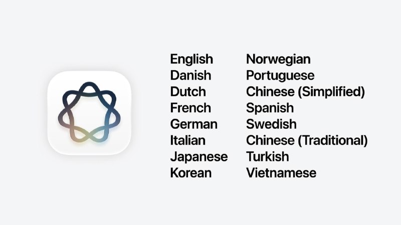 Русского языка не будет в списке поддерживаемых языков Siri
