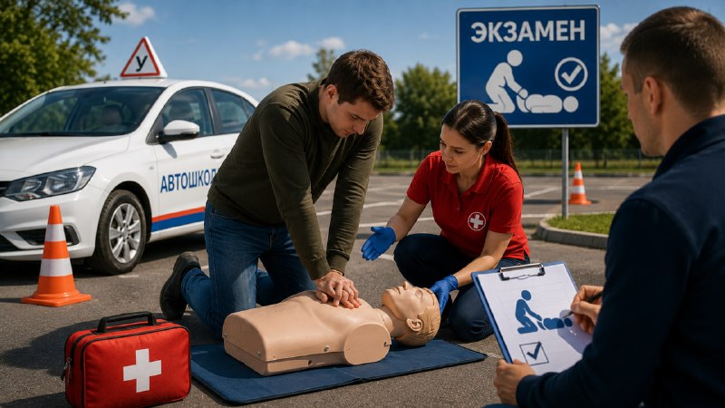 В автошколах может появиться обязательный экзамен по навыкам первой помощи при ДТП