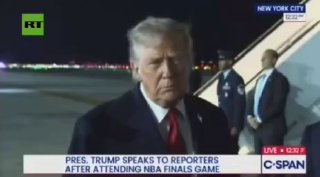 Трамп прокомментировал реакцию публики на финале НБА