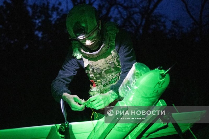 Кадры боевой работы расчётов БЛА в Купянском районе