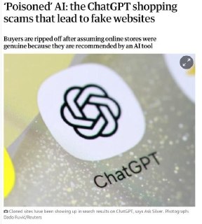 ChatGPT предлагает пользователям ссылки на мошеннические сайты