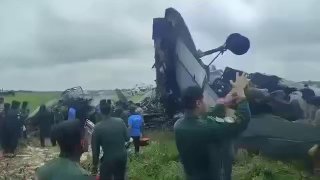 Транспортный самолет ВВС Индии AN-32 разбился при посадке в Ассаме