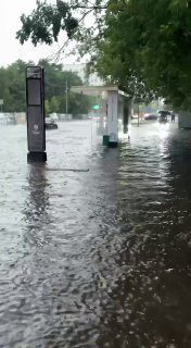 В Кузьминках из-за ливня разлилось целое море