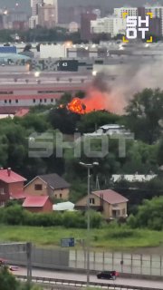 В Подмосковье горит хостел