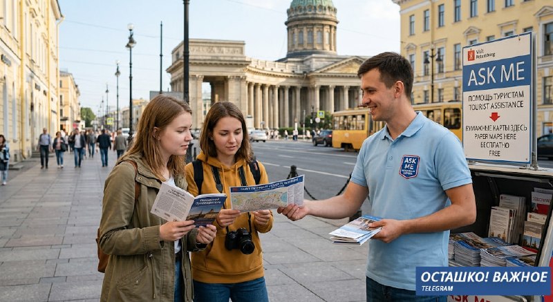 Власти Санкт-Петербурга подготовят бумажные карты для туристов на случай перебоев с интернетом