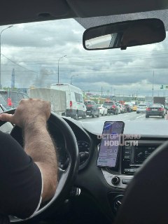 Пробка на Бесединском шоссе в Москве