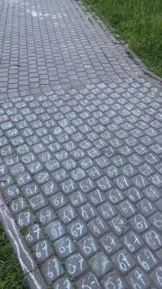 В Питере на тротуаре появилось граффити с цифрами из мема «67»