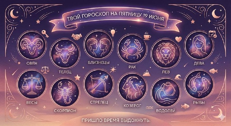 Гороскоп на пятницу для знаков зодиака