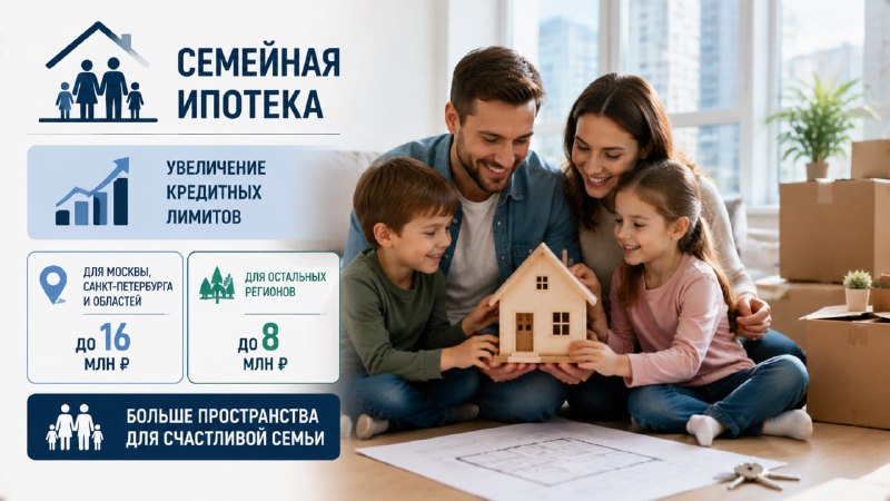 В Госдуме обсуждают расширение лимитов по семейной ипотеке
