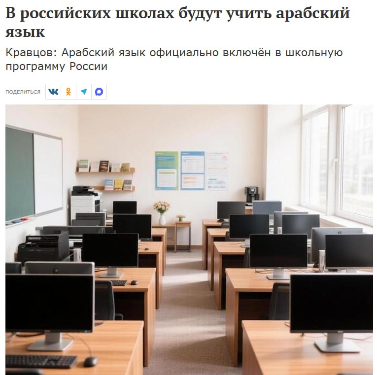 Российские школьники начнут изучать арабский язык с 2026 года
